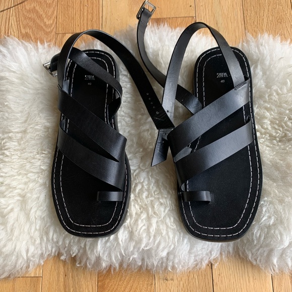 Zara Black Sandal